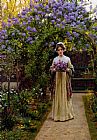 Edmund Blair Leighton Canvas Paintings - Lilac